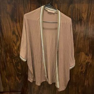 🔆 Cotton oversized brown cardigan long sleeve